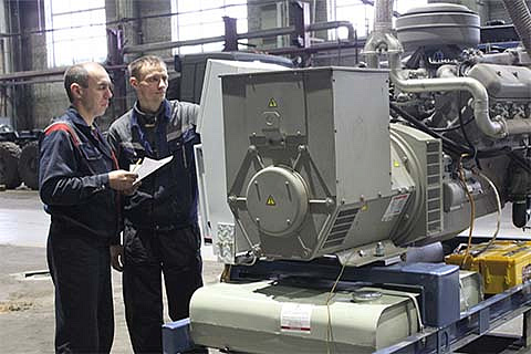 Диагностика работы дизельной электростанции ЭТРО в сервисном центре «ТД Электроагрегат»